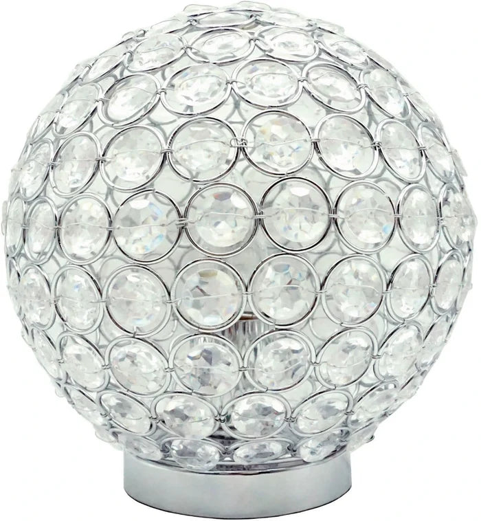 6262T-2 CRYSTAL GLOBE TABLE LAMP