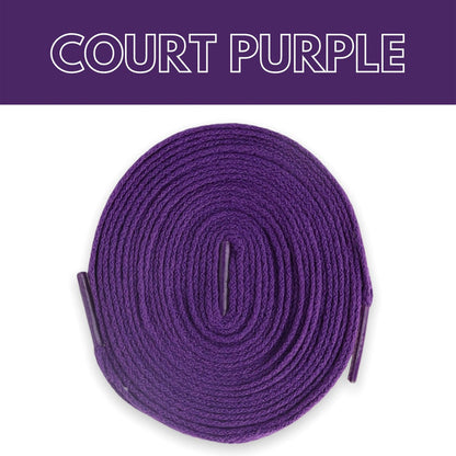 Flat Thin - Jordan 1 Laces Basics Flat Thin - Court Purple