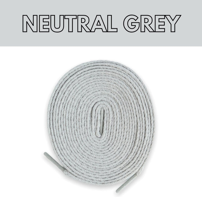 Flat Thin - Jordan 1 Laces Basics Flat Thin - Neutral Grey For Air Jordan 1 CO.JP