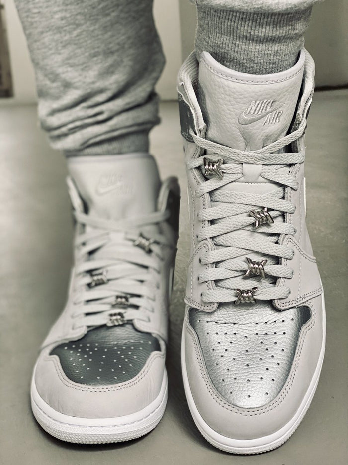 Flat Thin - BASICS Flat Thin Laces - Neutral Grey For Air Jordan 1 CO.JP