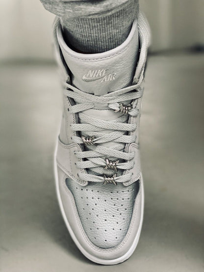 Flat Thin - BASICS Flat Thin Laces - Neutral Grey For Air Jordan 1 CO.JP