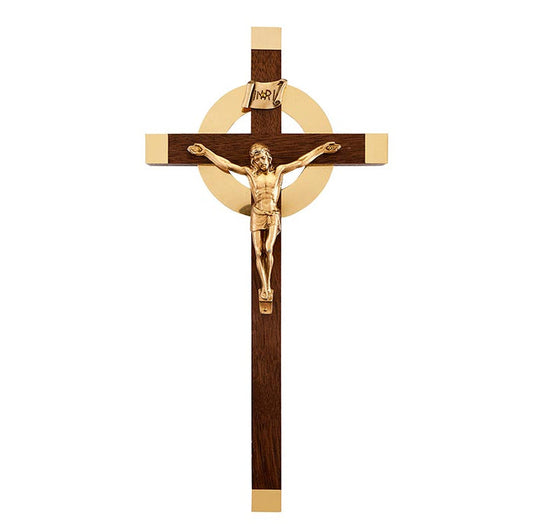 12" H Walnut Cross