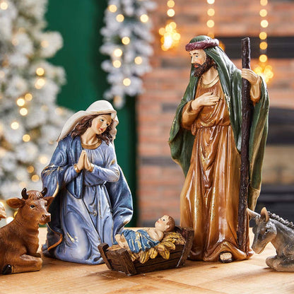 12 Piece Resin Nativity Figurine Sets