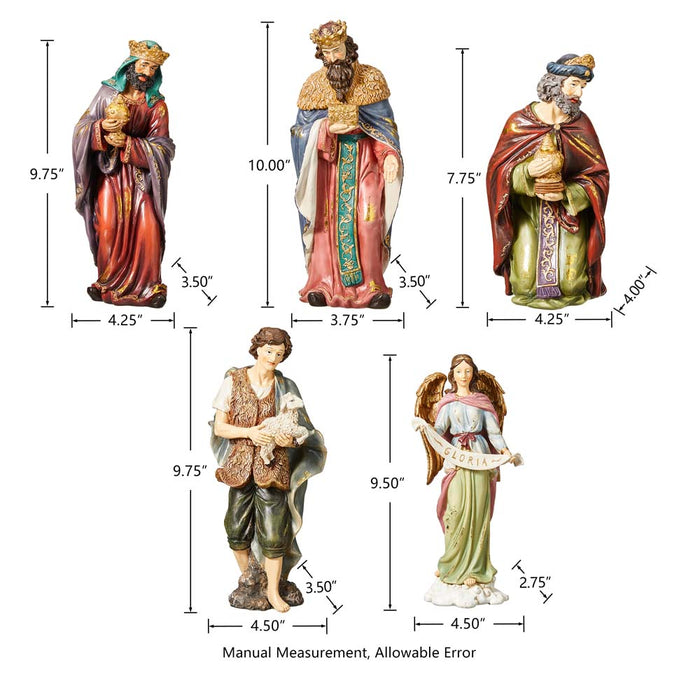 12 Piece Resin Nativity Figurine Sets