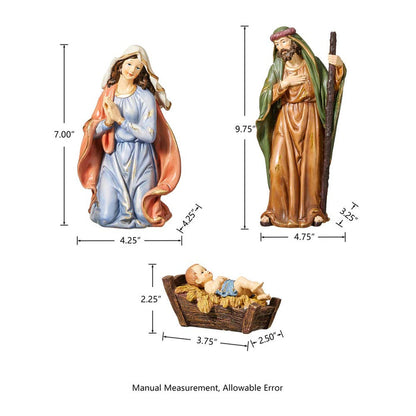 12 Piece Resin Nativity Figurine Sets