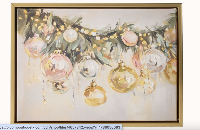 13.5" Twilight Tidings Garland Wall Art
