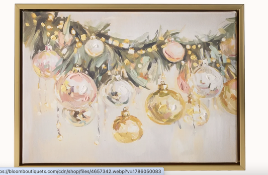 13.5" Twilight Tidings Garland Wall Art