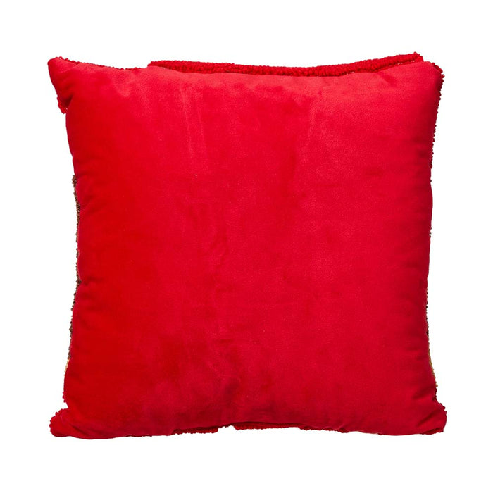 14"L Hooked 3D Dog Woof Throw Pillow