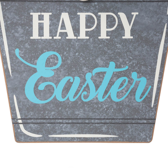 18"H Easter Wooden Bunny Eggs Wall Décor