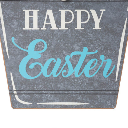 18"H Easter Wooden Bunny Eggs Wall Décor