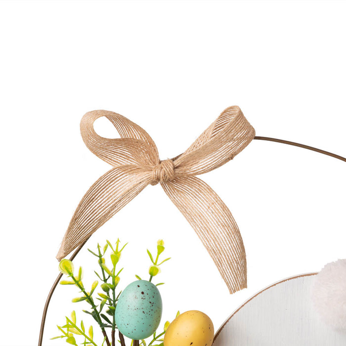 18"H Easter Wooden Bunny Eggs Wall Décor