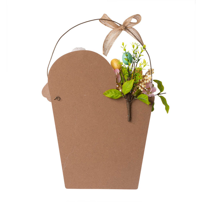 18"H Easter Wooden Bunny Eggs Wall Décor