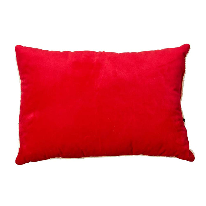 18"L Hooked Christmas Gnomes Throw Pillow
