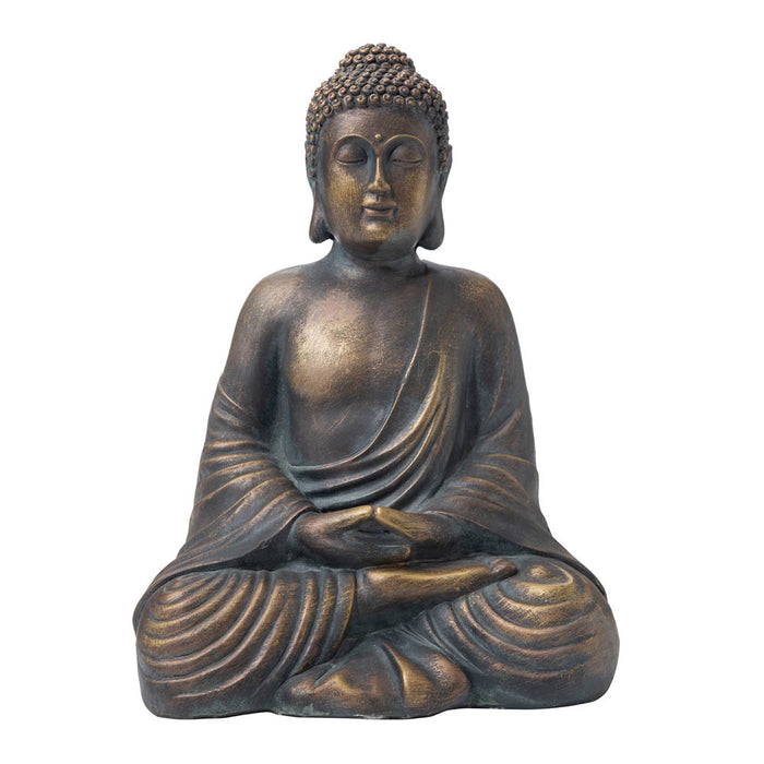 19"H MGO Meditating Buddha Statue