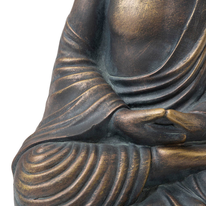 19"H MGO Meditating Buddha Statue