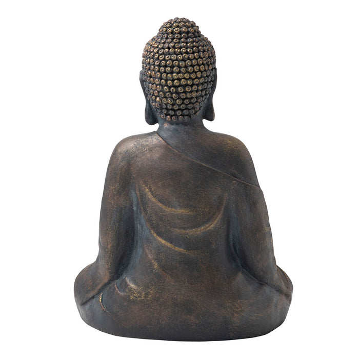 19"H MGO Meditating Buddha Statue