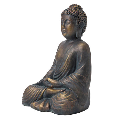 19"H MGO Meditating Buddha Statue