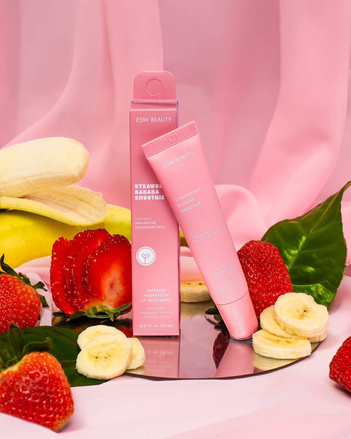ESW BEAUTY - Strawberry Banana Smoothie Intense Hydration Lip Treatment