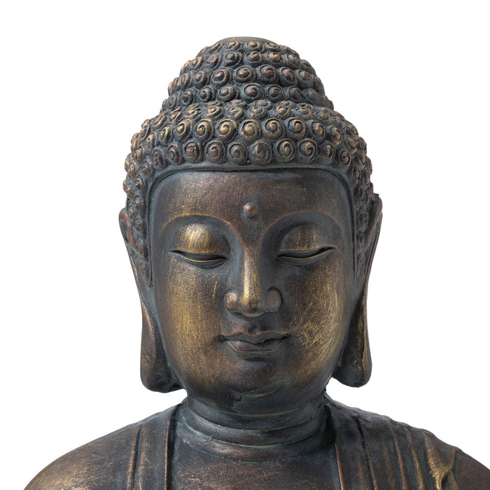 22.75"H MGO Meditating Buddha Statue