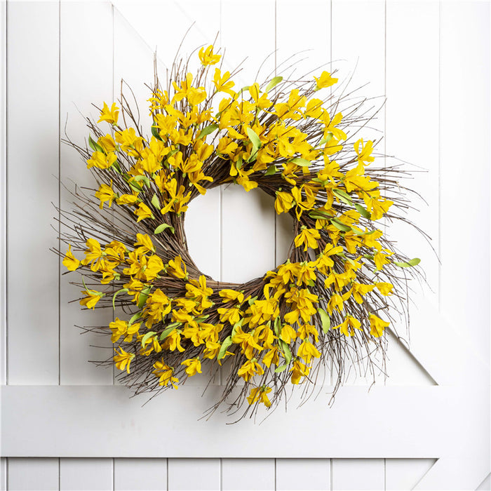 24"D Artificial Winter Jasmine Wreath