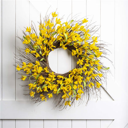 24"D Artificial Winter Jasmine Wreath