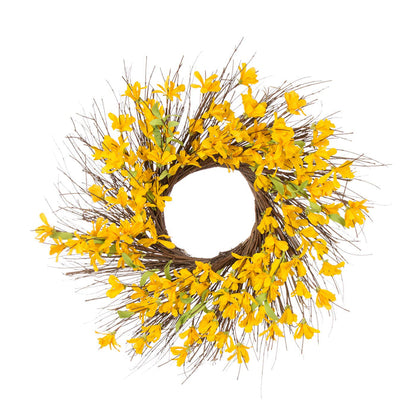 24"D Artificial Winter Jasmine Wreath