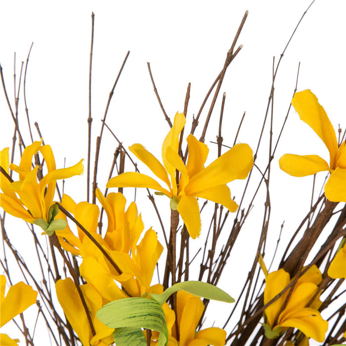 24"D Artificial Winter Jasmine Wreath
