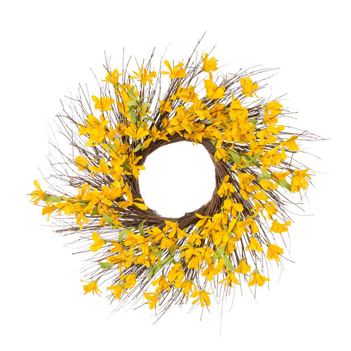 24"D Artificial Winter Jasmine Wreath