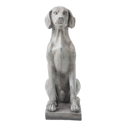 28.25"H MGO Sitting Labrador Retriever Dog Statue