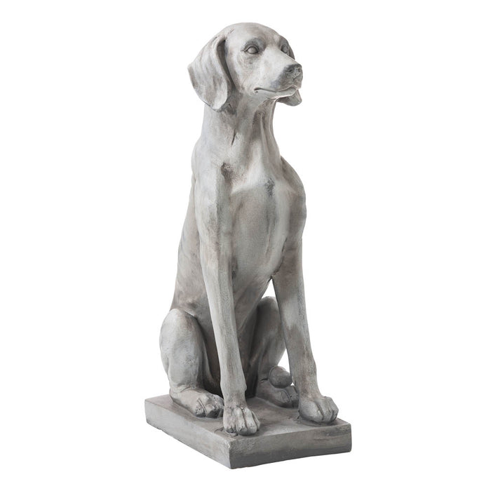 28.25"H MGO Sitting Labrador Retriever Dog Statue