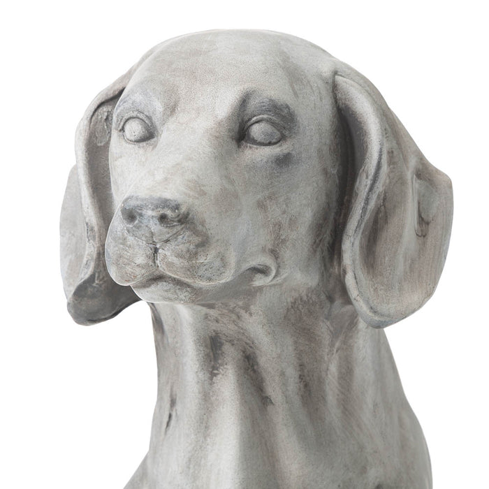 28.25"H MGO Sitting Labrador Retriever Dog Statue