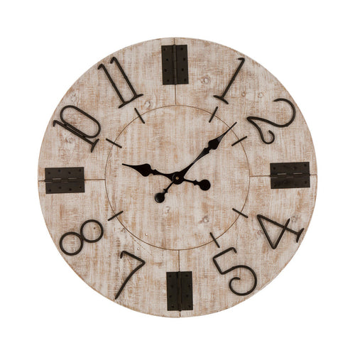 28"D Rustic Wooden Wall Clock Farmhouse Style Home Decor