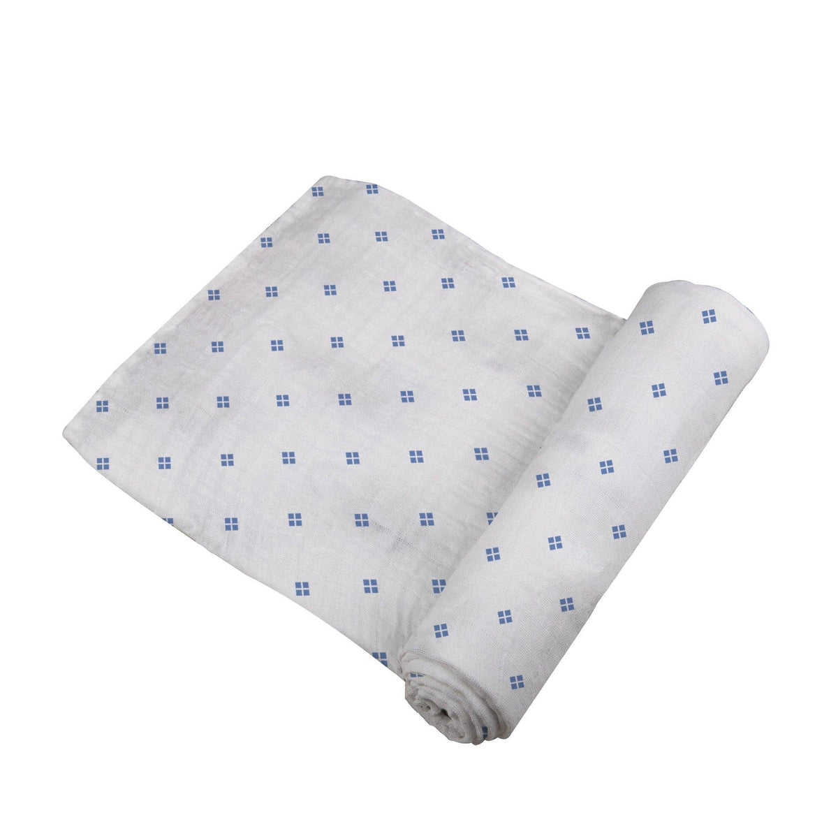 BABY - Periwinkle Diamond Polka Dot Swaddle