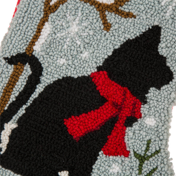 2PK Cat & Dog Design Hooked Stocking