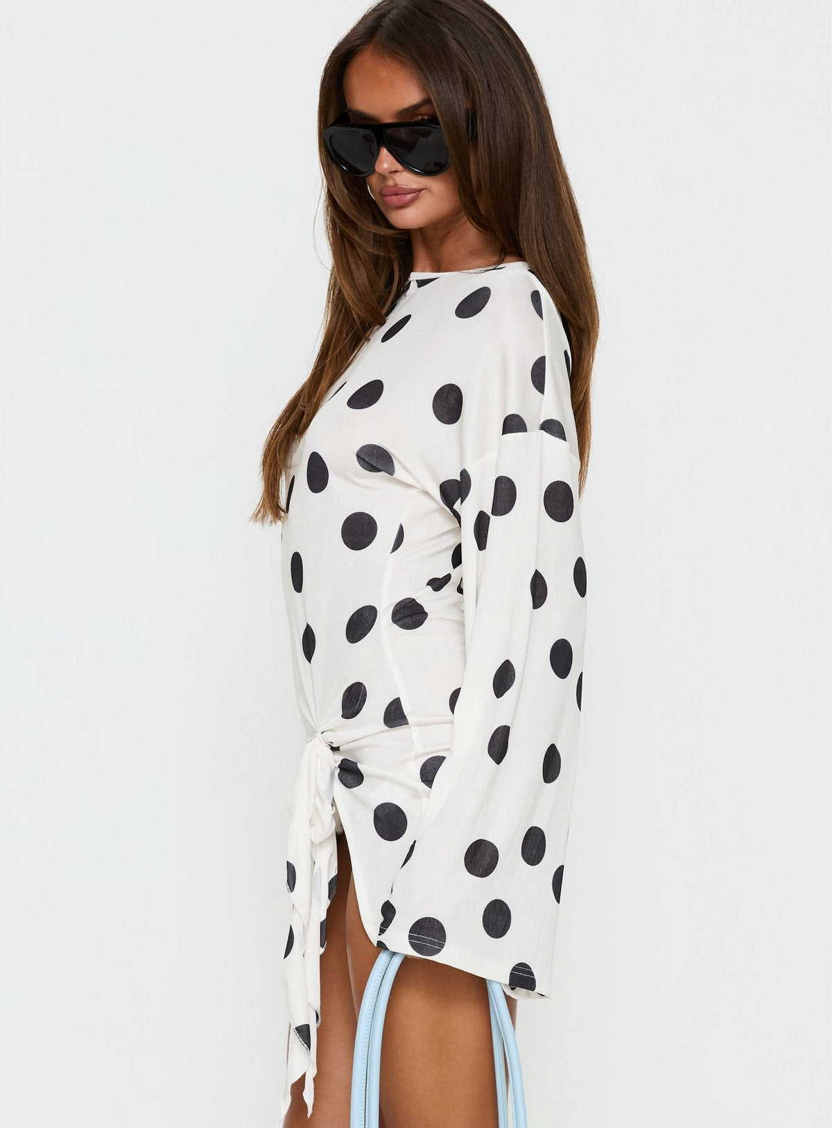 Cosmic Mini Dress Moonlight Polka