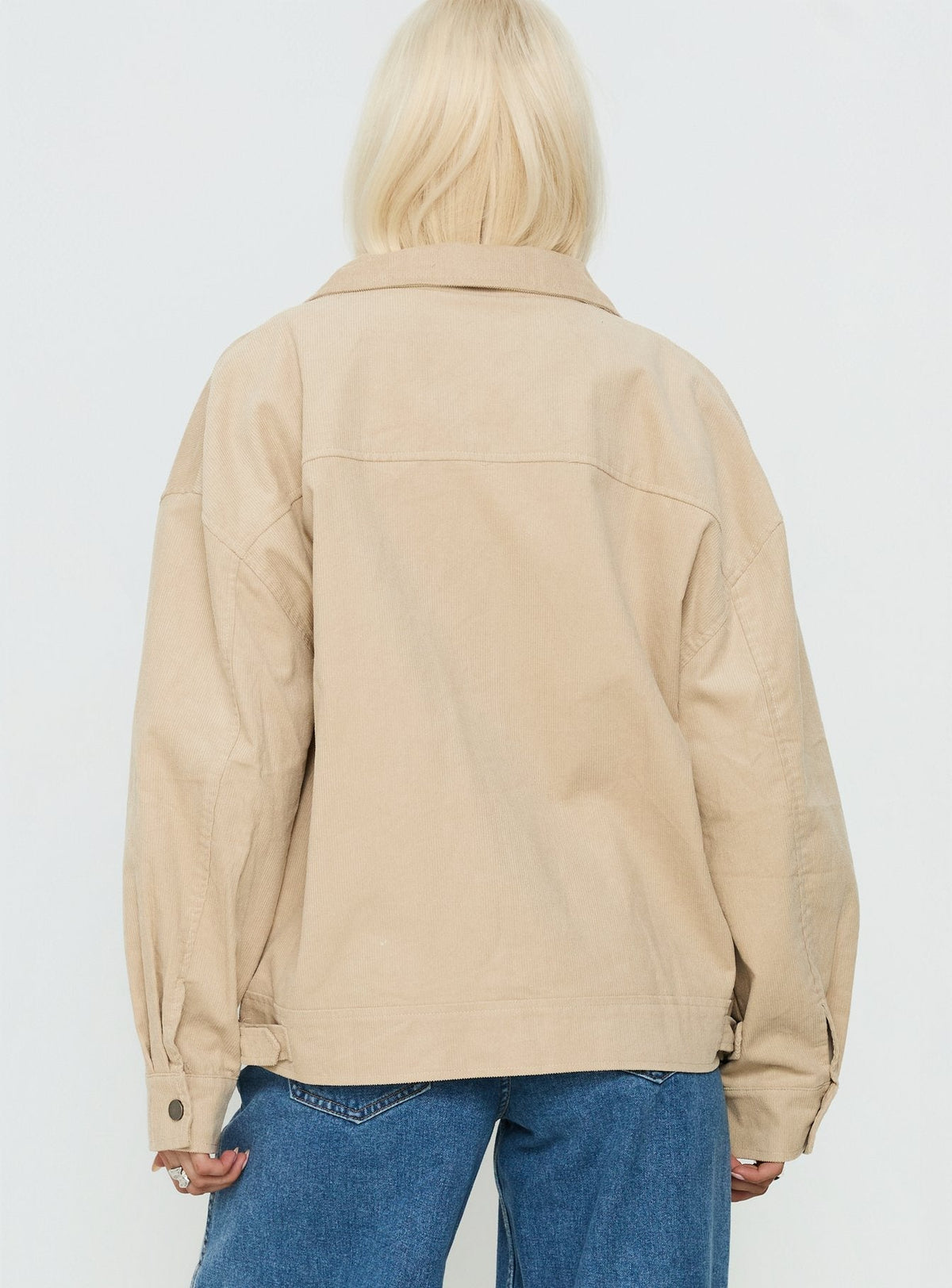 Goldsmith Corduroy Bomber Jacket Stone