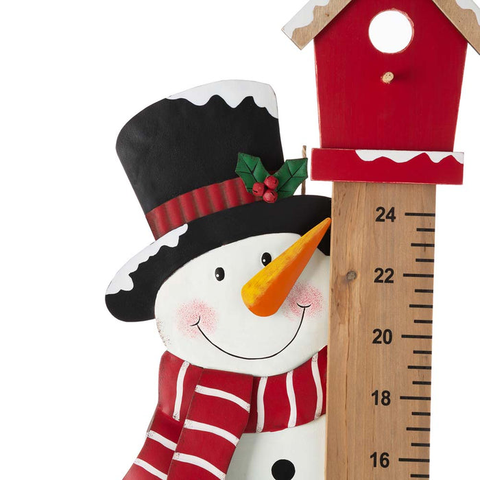 40"H Snowman Snow Gauge Yard Stake or Wall Décor (2 Functions)