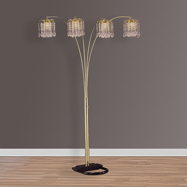 4893G ALL RAIN DROP ARC FLOOR LAMP
