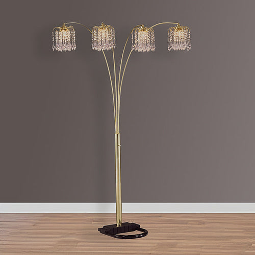 4893G ALL RAIN DROP ARC FLOOR LAMP