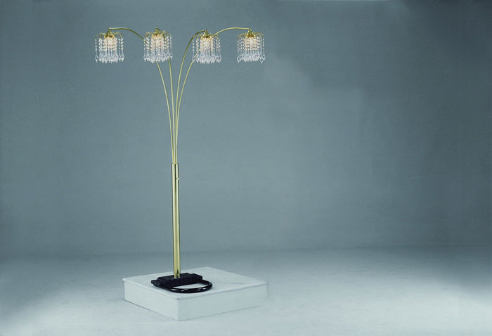 4893G ALL RAIN DROP ARC FLOOR LAMP