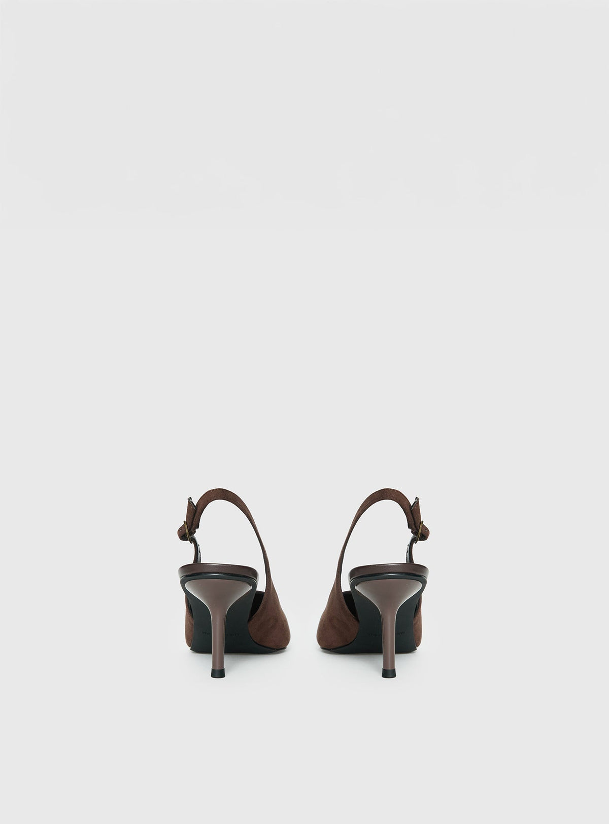 Tiptoe Slingback Heels Brown