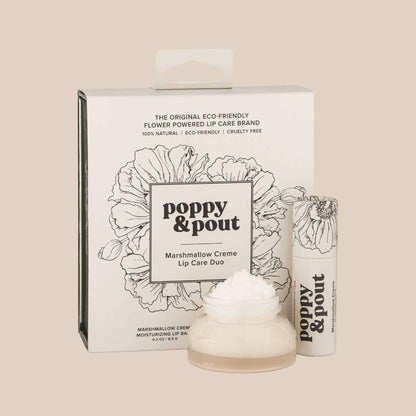 POPPY & POUT - Lip Care Duo - Marshmallow Creme