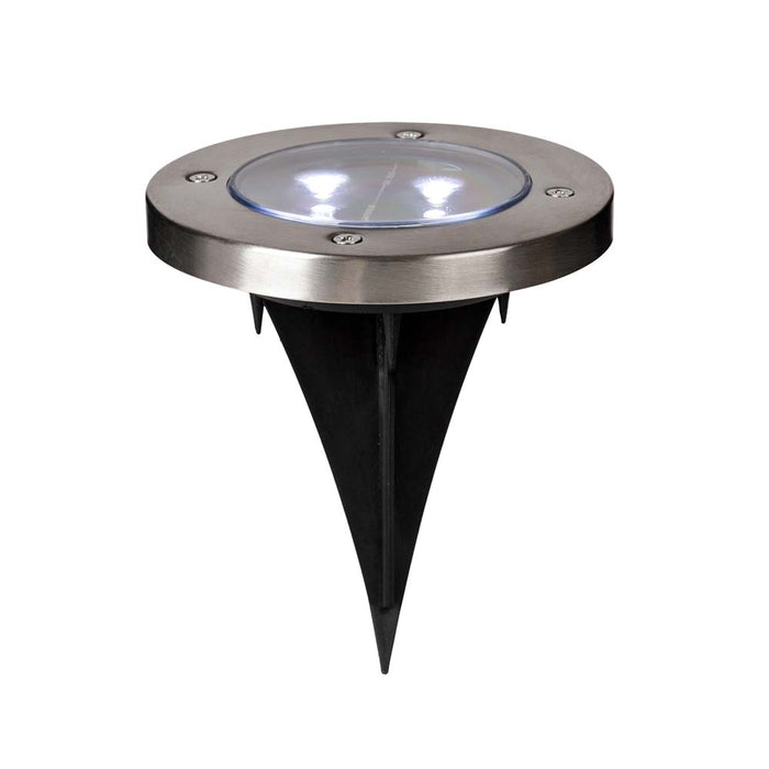 5.25"H 6 Pack Solar Powered LED Pathway Ground Lights