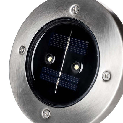 5.25"H 6 Pack Solar Powered LED Pathway Ground Lights