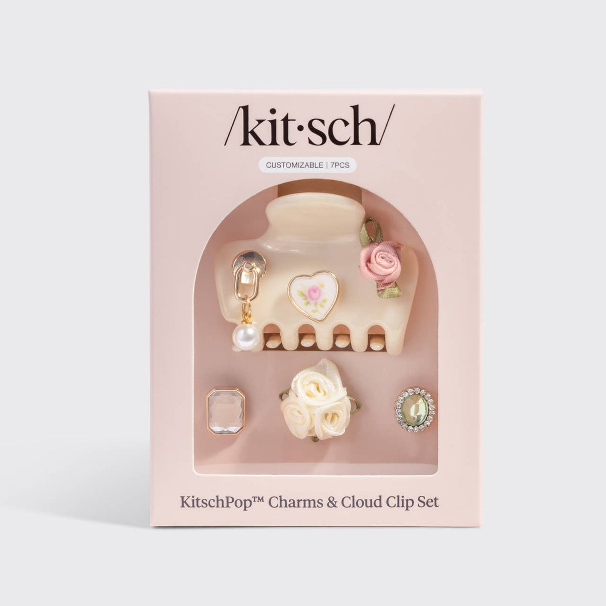 KITSCH - KitschPop™️ Cloud Clip 7pc Set Vintage - Pearlized Cream
