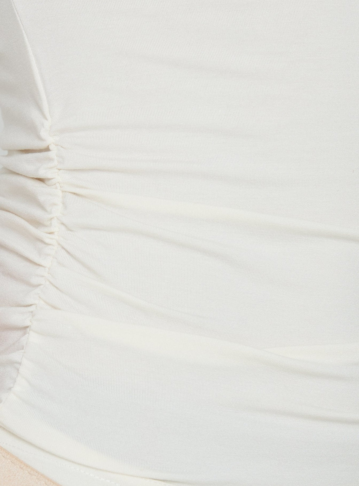 Luckiest Girl Off Shoulder Cinched Top Cream