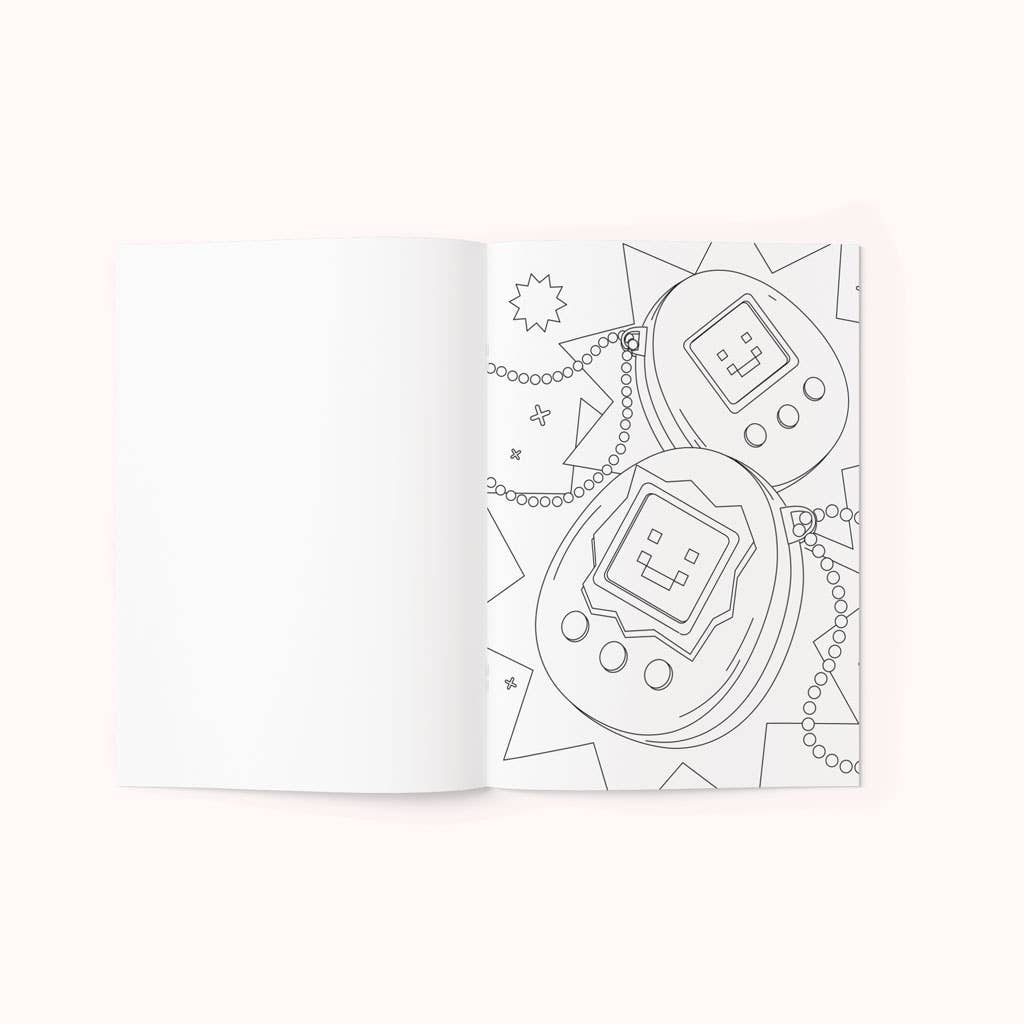 90's Nostalgia Colouring Book