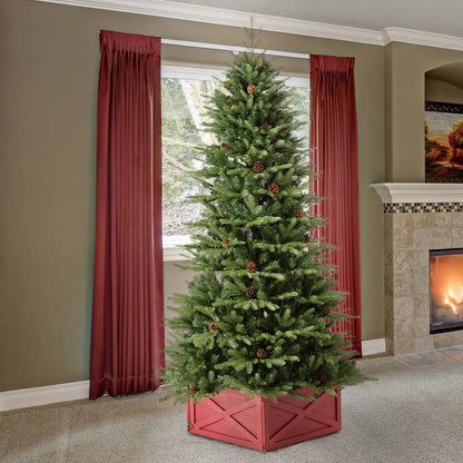 6ft Pre-Lit Green Fir Artificial Christmas Tree with 350 LED Lights