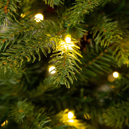 6ft Pre-Lit Green Fir Artificial Christmas Tree with 350 LED Lights