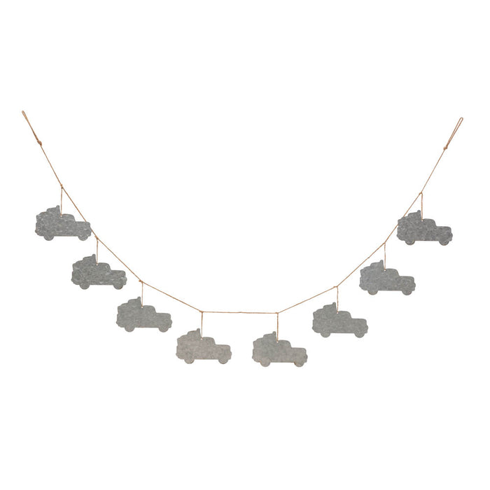72"L Patriotic Galvanized Truck Garland
